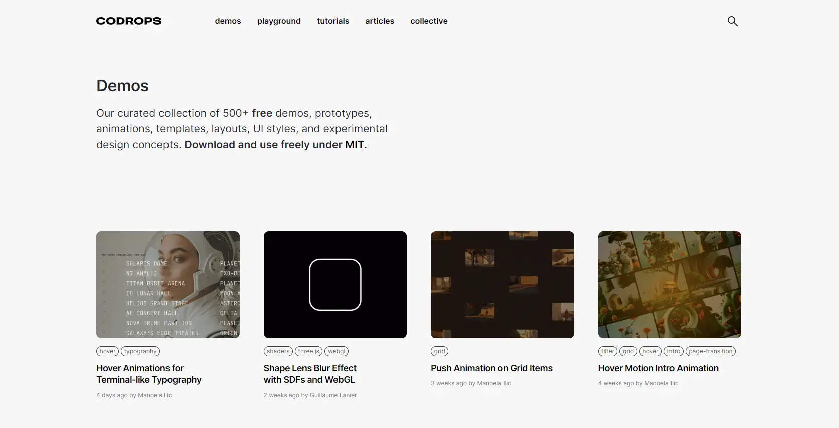 Codrops preview
