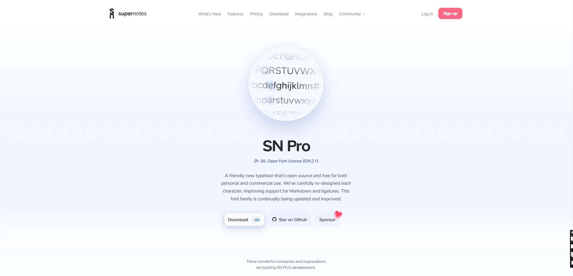 SN Pro preview