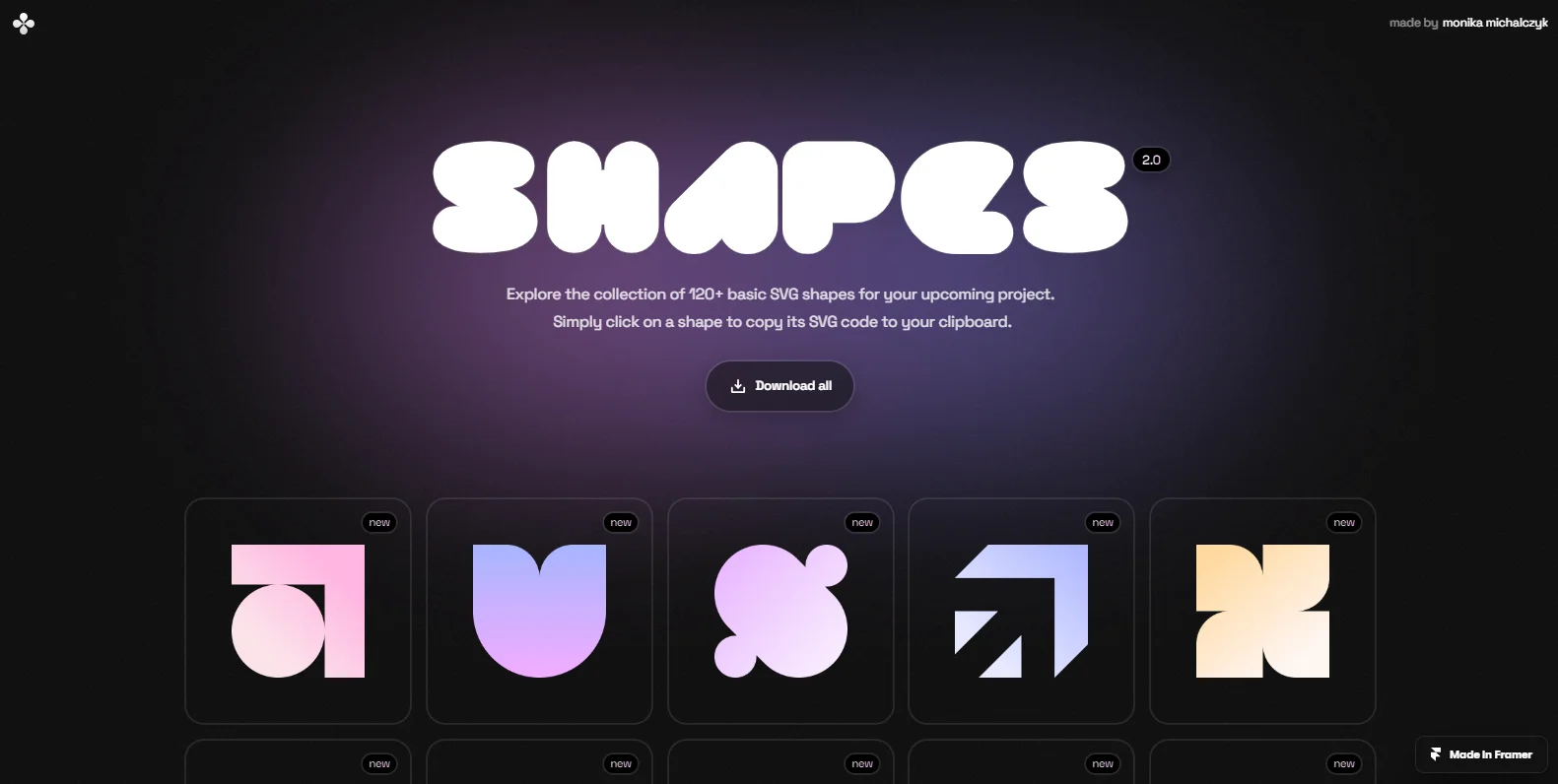 Shapes preview