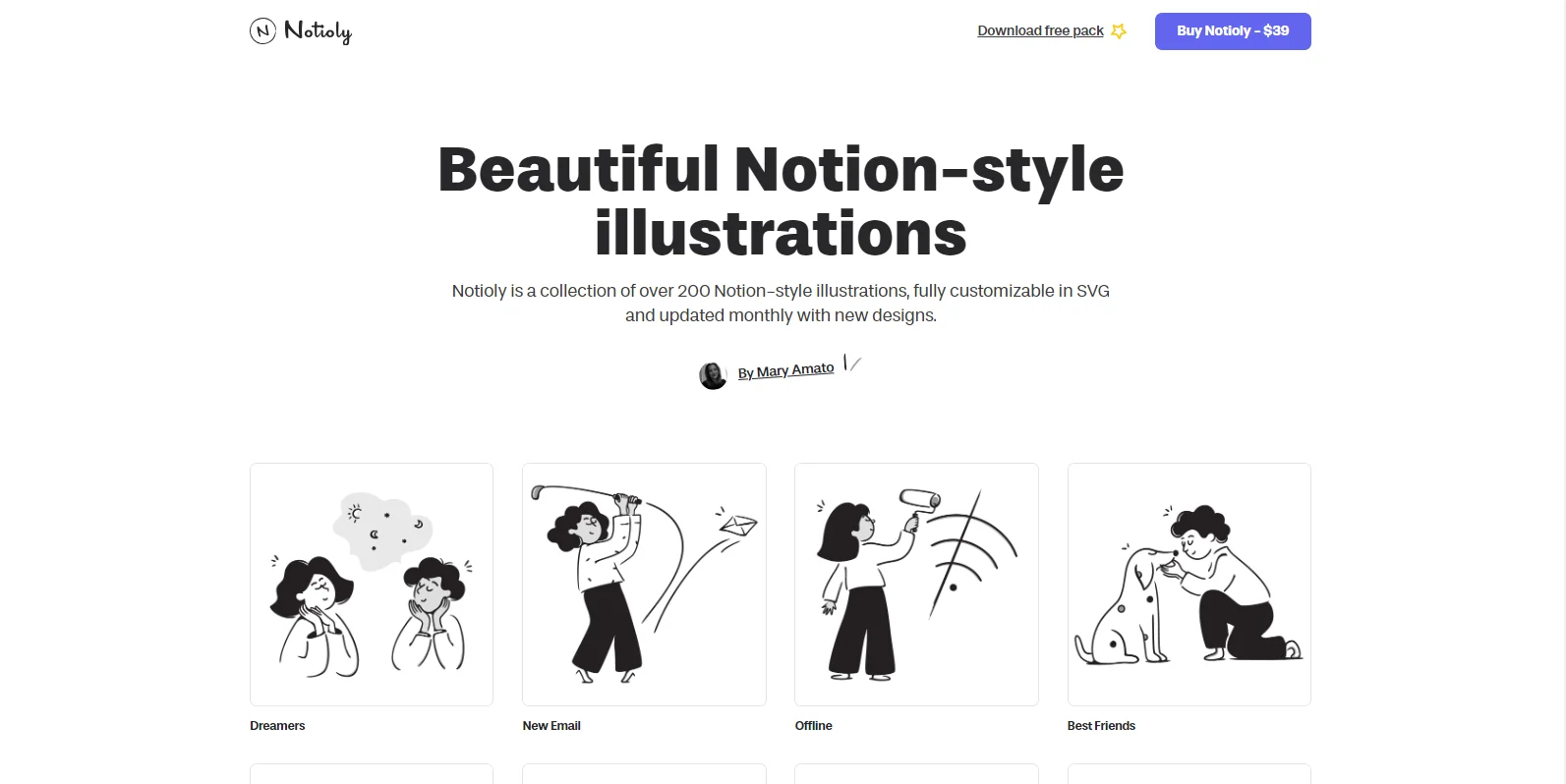 Beautiful Notion-style illustrations