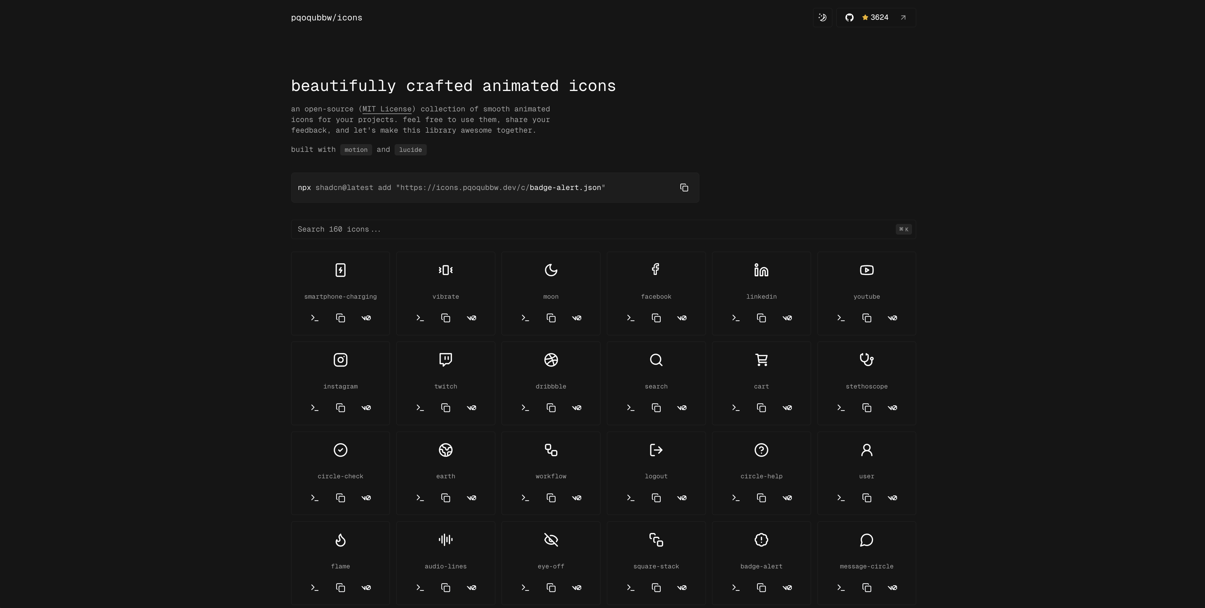 beautifully crafted animated icons