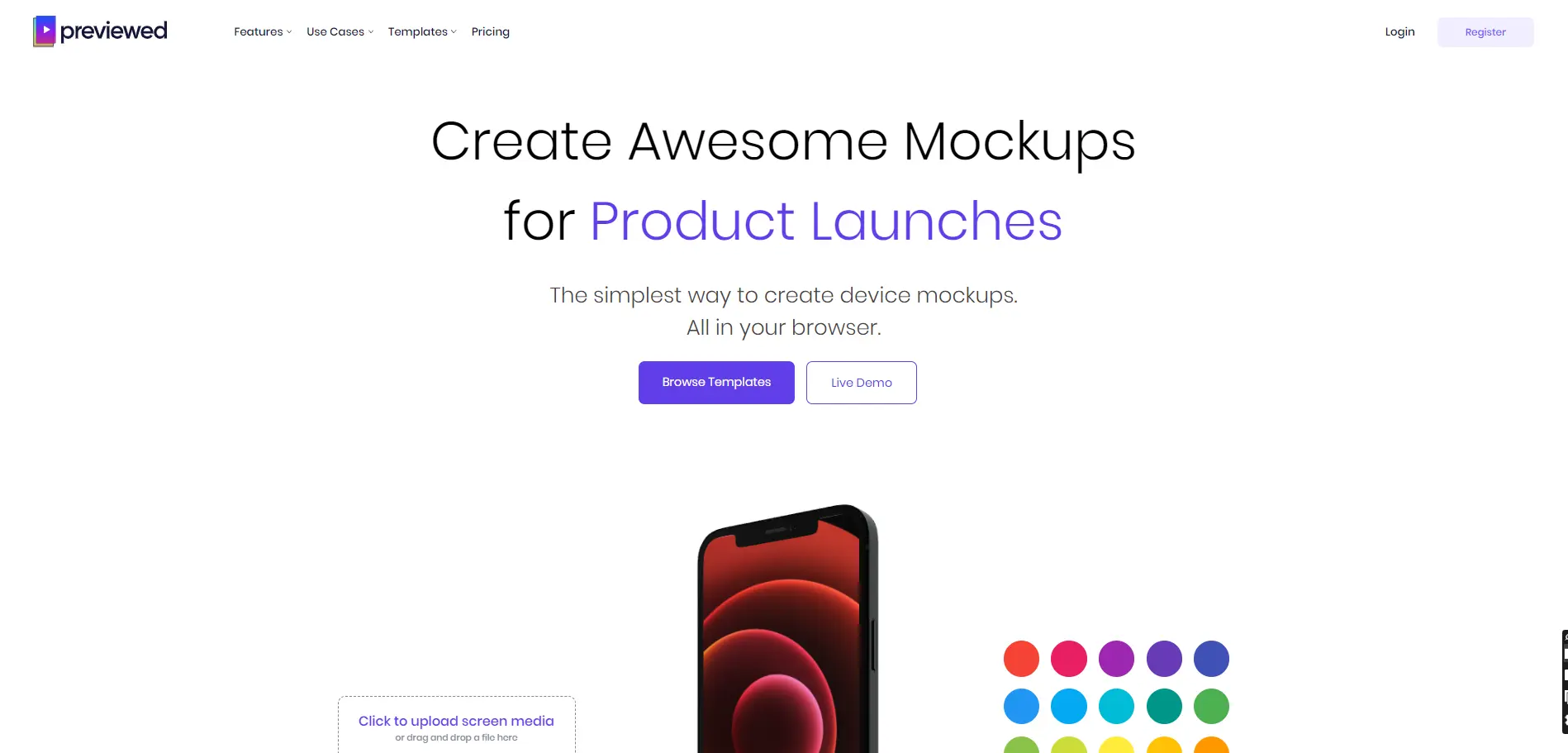 Mockup generator for your app