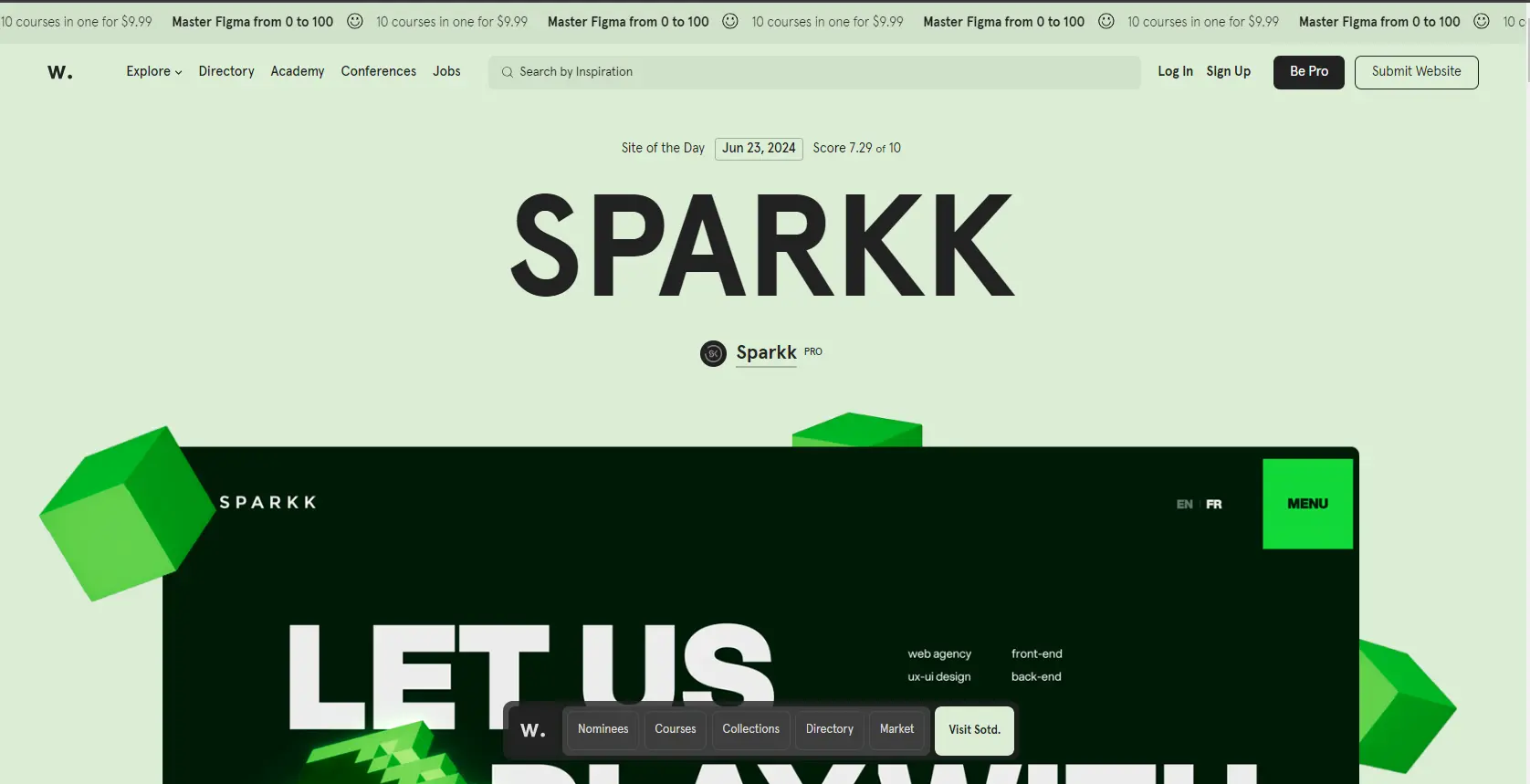 Awwwards preview