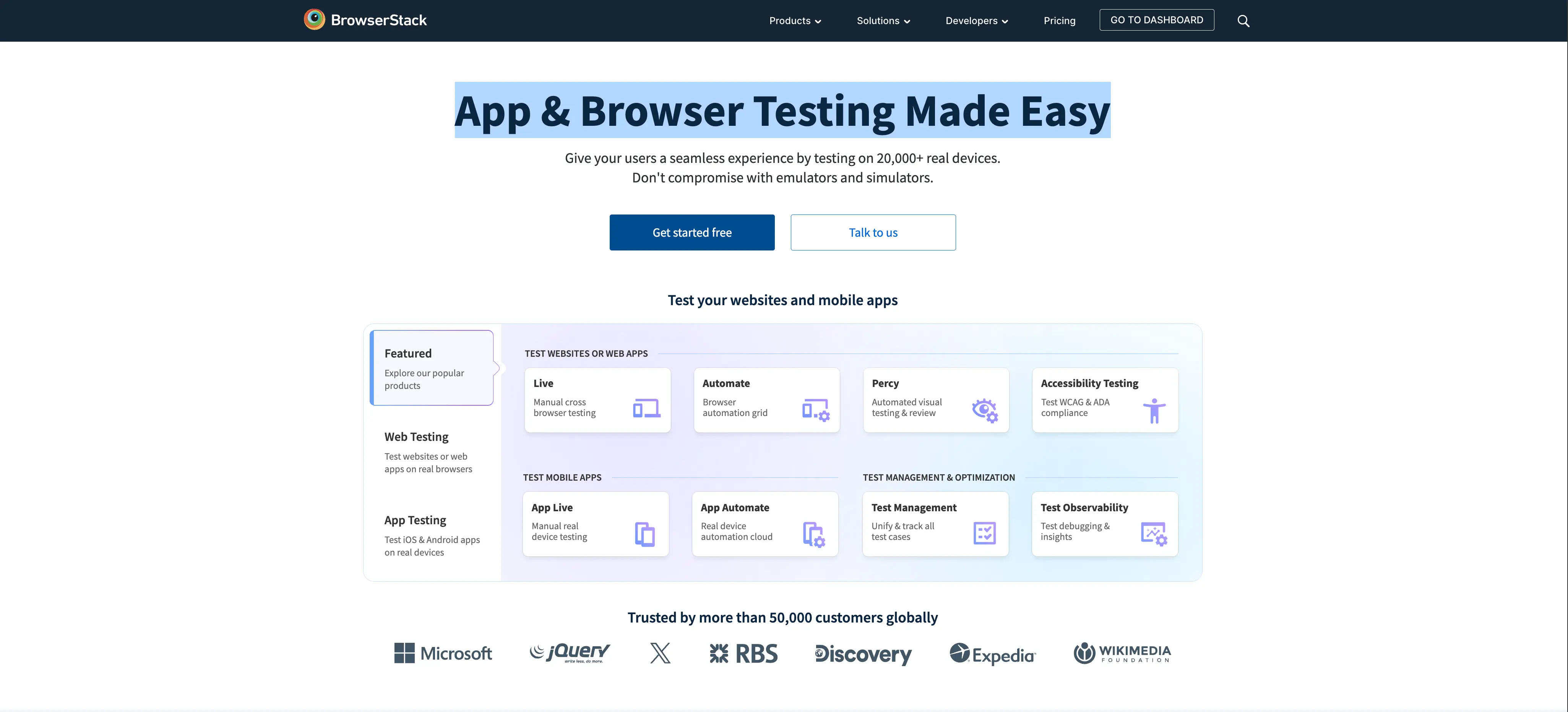 BrowserStack preview